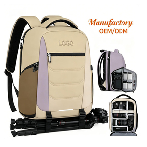 Mochila para cámara DSLR, SLR, sin espejo, impermeable, para portátil de 14 pulgadas, con cubierta para lluvia, antirrobo, bolsa de viaje de gran capacidad - Product Image 1