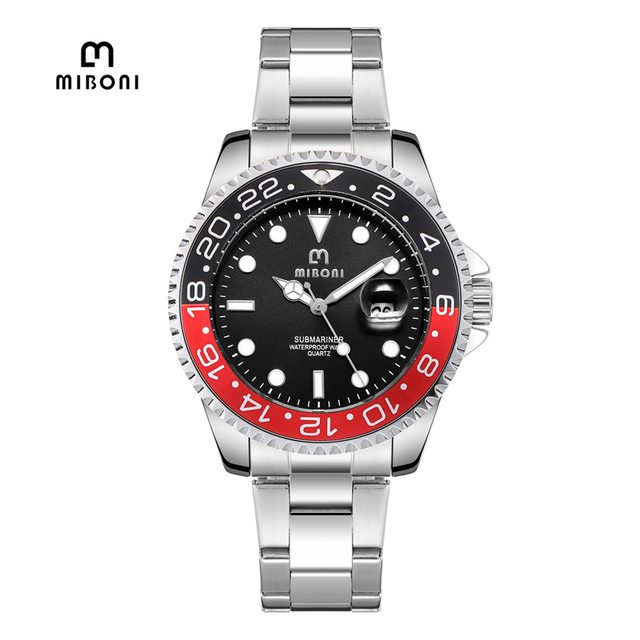 Custom LOGO Business Men's Watches Waterproof Stainless Steel Men's Quartz Watch