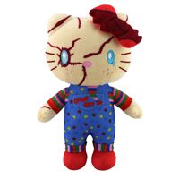 Peluche Super Douce pour Noël, Modèle Chat Mignon, Animal en Peluche Bébé Chucky Fantôme, Rembourrage en Coton pour Décorations de Fête