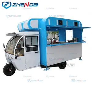 Elektrisches Dreirad drei Räder Verkaufs automat Lebensmittel wagen mobiles Frühstück Snack Food Truck Anhänger 3 Räder