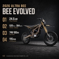 Moto tout-terrain électrique Surron Ultra Bee 74V 60Ah 24500W pour adultes 2026