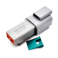 Conector automotriz Amphenol original de 2 pines y AW2P de 2 pines Receptáculo de la serie AT de 2 pines, 100% nuevo y original
