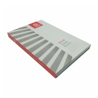 Boîte de collection d'échantillons de stores enrouleurs modernes haut de gamme avec dossier de présentation élégant pour échantillons textiles en papier offset et kraft