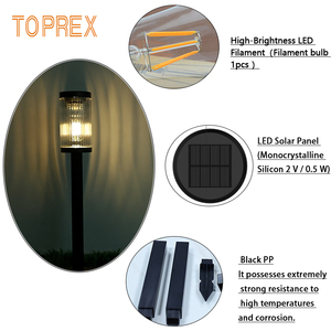 Lámpara Solar Portátil para Jardín con Poste Ajustable, Clasificación IP65, Luz LED de Tungsteno, Venta al Por Mayor de Fábrica, CE ROHS - Product Image 4
