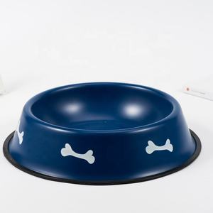 Mangkuk makanan anjing Print tulang DIY populer 201 Stainless Steel Multi kapasitas baru untuk pemilik hewan peliharaan - Product Image 3