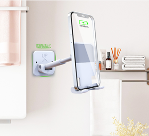 Support mural de cuisine pliable et réglable, support de téléphone et <span class=keywords><strong>tablette</strong></span> pour <span class=keywords><strong>miroir</strong></span> de salle de bain - Product Image 5