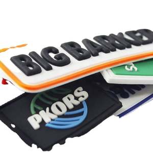 Manufacturer Designer 3D Brand Label Made Sewing Custom End Fold Eco-Friendly Garment Labels for Clothing - Product Image 1