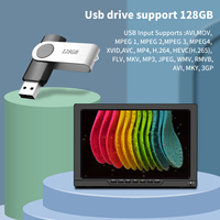 Téléviseur portable numérique HD 720P avec écran LCD LED de 14,0 pouces KCR, prise en charge ATSC/DVB-T2/ISDB-T, batterie rechargeable, interface USB