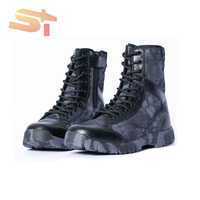 Bottes de Travail Tactiques SIKE, Randonnée Extérieure, Moto, Légères pour Hommes, Noires
