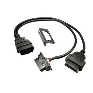 OBD2 16Pin 1ชายคู่หญิง Baffle OBD 2 Auto Car Diagnostic Cable อะแดปเตอร์ OBD2ซ็อกเก็ต - Product Image 1