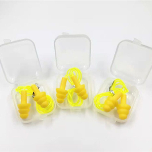 Bouchons <span class=keywords><strong>d</strong></span>'oreilles réutilisables de sécurité insonorisés Bouchons <span class=keywords><strong>d</strong></span>'<span class=keywords><strong>oreille</strong></span> en silicone TPE antibruit avec cordon - Product Image 5