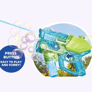 Pistola <span class=keywords><strong>de</strong></span> <span class=keywords><strong>Burbujas</strong></span> Transparente 2 en 1, Pistola <span class=keywords><strong>de</strong></span> <span class=keywords><strong>Burbujas</strong></span> Eléctrica y Pistola <span class=keywords><strong>de</strong></span> Agua para Niños, Juguete para Hacer <span class=keywords><strong>Burbujas</strong></span> y Disparar Agua para el Verano - Product Image 4