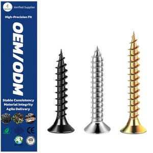 Black Phosphate Drywall Screw Silver Zinc Plated Flat Head Wood <b>Fastener</b> Phillips Drive Construction Bulk Wholesale Supply - Product Image 1
