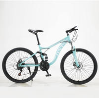 Vélo de montagne YUXIAO BIC-045, cadre en acier carbone, suspension avant, freins à disque doubles, Soft-Tail, 24/26 pouces, 1 vitesse, confortable
