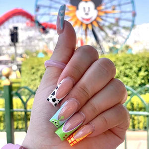 Vente en gros <span class=keywords><strong>2023</strong></span>, <span class=keywords><strong>faux</strong></span> <span class=keywords><strong>ongles</strong></span> longs personnalisés en 3D, 24 pièces dans diverses couleurs, étiquette privée, <span class=keywords><strong>faux</strong></span> <span class=keywords><strong>ongles</strong></span> pour application sur les doigts - Product Image 4