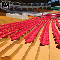 Sièges de stade fixes pour terrains de sport, stades et arènes, sièges de stade en HDPE à dossier moyen, gradins extérieurs