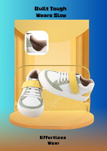 Venta al por mayor zapatos deportivos casuales para niños y niñas suela de cuero genuino diseño de moda para uso al aire libre en invierno y primavera - Product Image 3