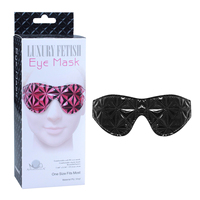 Masque pour les yeux en cuir PU BDSM, bandeau élastique réglable, accessoire de jeu de rôle, doux et confortable, jouet pour couples adultes, chambre à coucher