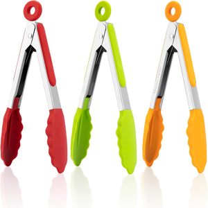 Durable Nylon <b>BBQ</b> Tongs with Heat Resistance and Easily Cleaned for Outdoor Camping & Kitchen Use - Product Image 1