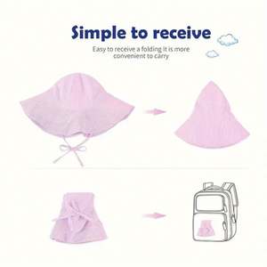 Sombrero de Pescador Ligero de Algodón para Bebés y Niños, Ideal para el Verano y Actividades al Aire Libre - Product Image 3