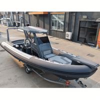 Bateau semi-rigide de 900 cm avec coque en aluminium, Achilles Hypalon, capacité de 18 personnes, avec cabine à toit rigide, luxe pour le sport, fournisseur chinois pour commandes en gros