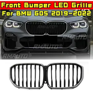 LED Front Grill for BMW X5 G05 2019-2022 Car Front Racing Grille Body Kit <b>ABS</b> Plastic Front Bumper LED Grille Car Accessories - Product Image 4