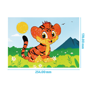 Adesivo Puzzle per bambini 3-6 anni fatti a mano fai da te cartone animato animale adesivo Laser con immagine libro per educazione precoce - Product Image 3