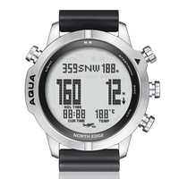 Reloj de Buceo Eléctrico con Altímetro, Barómetro, Brújula, Termómetro, Resistente al Agua, Inteligente, Multifuncional, Contador de Pasos para Natación