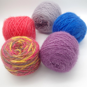 Hilo <span class=keywords><strong>de</strong></span> terciopelo <span class=keywords><strong>de</strong></span> ardilla, grosor medio, 4 hebras, mezcla <span class=keywords><strong>de</strong></span> <span class=keywords><strong>lana</strong></span> acrílica, para tejer a mano, ganchillo, aguja, hilo para empaquetar - Product Image 2