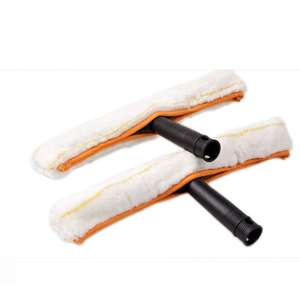 Nettoyeur et grattoir professionnels pour vitres, usage commercial et résidentiel, avec manchon en microfibre réutilisable - Product Image 4