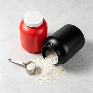Botella de Plástico Grande para Polvo, Frasco de Almacenamiento de Boca Ancha con Tapa de Rosca para Mezcla de Proteínas y Suplementos - Product Image 1