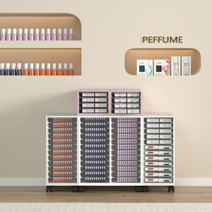 Hộp đựng sơn móng tay có bánh xe, in logo tùy chỉnh, dung tích lớn, dùng để trưng bày tại tiệm nail - Product Image 1