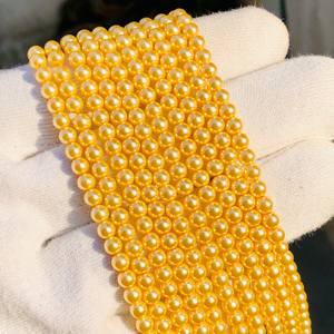 Perla de agua dulce boda San Valentín Collar de perlas Collar de oro con cuentas regalo para ella Producto a granel hecho a mano - Product Image 4