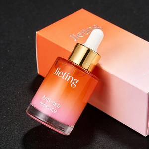 ขวดแก้วใส่น้ำมันหอมระเหยแบบหยด ขนาด 1 ออนซ์ 30 มล. สีชมพู ดีไซน์พิเศษเฉพาะตัว ขวดเซรั่มเครื่องสำอางเปล่า แบบขวดไหล่แบน ผิวขวดแบบด้าน - Product Image 2