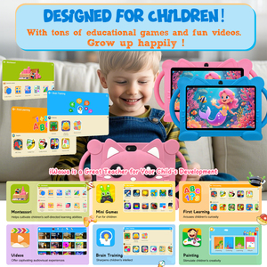 Máy tính bảng dành cho trẻ em bán chạy nhất, màn hình 7 inch, độ phân giải HD IPS, chip lõi tứ, bộ nhớ 2GB và màu sắc tươi sáng, món quà Giáng sinh và Black Friday hoàn hảo - Product Image 4