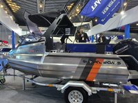 Bateau de pêche en aluminium soudé, petit et portable, EasyCraft 470 Mini, facile à utiliser, 5 m (16,4 pi), pour la pêche sportive en rivière et en mer.