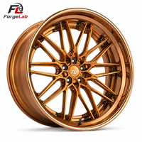 Jantes forgées ForgeLab Deep Dish polies en 2 ou 3 pièces, 5X112 5x114.3, 15-24 pouces, en alliage d'aluminium, pour course, BMW Audi