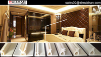 Facile installer solution acoustique tissu mur piste plafond tendu en pvc profil pour film