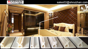 Facile da installare soluzione acustica muro di tessuto della pista del soffitto di stirata del <span class=keywords><strong>pvc</strong></span> profilo per il cinema - Product Image 5