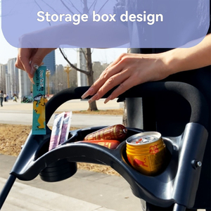 <span class=keywords><strong>Poussette</strong></span> légère et pliable pour animaux de compagnie, lavable, pour petits chiens et chats - Transporteur de voyage portable avec fenêtres en maille et plateau de rangement - Product Image 5