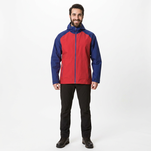 Custom Logo Water-Resistant Windbreaker <b>Jacket</b> for Men & Women Autumn Lightweight <b>Zip</b>-<b>up</b> Hoodie with Stand Collar Canvas Fabric - Product Image 1