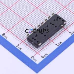 DTS08GE DIP Switch SMD Switch Single Pole Double Throw 8 2.54mm 25mA - Product Image 2