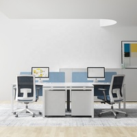 Pieds de bureau en métal Table de bureau en forme de T Mobilier de bureau moderne pour deux