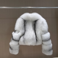 Veste en fourrure de renard blanc naturel de qualité supérieure pour femmes, style court, grand col, fourrure de renard véritable, manteau d'hiver de luxe
