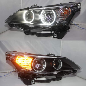 Faros Delanteros LED CCFL Angel Eyes para <span class=keywords><strong>BMW</strong></span> E60 <span class=keywords><strong>523i</strong></span> 525i, Años <span class=keywords><strong>2003</strong></span> a 2004, Compatibles con el Coche Original con Bombillas de Xenón HID LF - Product Image 1