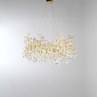 Lustre en cristal de luxe pour villa, escalier, restaurant, salon duplex, fabrication professionnelle haut de gamme