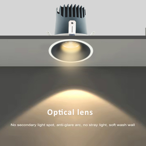 Foco antideslumbrante para el hogar 4 pulgadas CRI 97 COB empotrado <span class=keywords><strong>Dali</strong></span> atenuación techo Led foco Trimless Downlight - Product Image 5