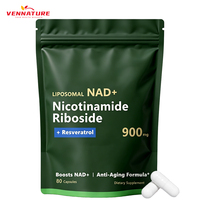 Capsules Liposomales NAD+ 900mg en Gros : Nicotinamide Riboside, Resvératrol – Boost Anti-âge et Réparation Cellulaire pour une Peau Jeune et Éclatante