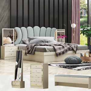 Stile <span class=keywords><strong>moderno</strong></span> camera da letto mobili personalizzabili in legno mobili per la casa <span class=keywords><strong>con</strong></span> caratteristiche di stoccaggio all'ingrosso diretto della fabbrica prezzo economico - Product Image 2