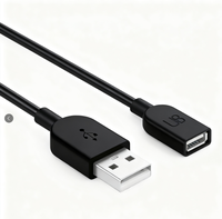 USB2.0 3A kabel ekstensi pengisian daya Cepat Pria Wanita AM/AF Extender 8Pin untuk komputer U Disk Mouse Keyboard Printer kabel Data